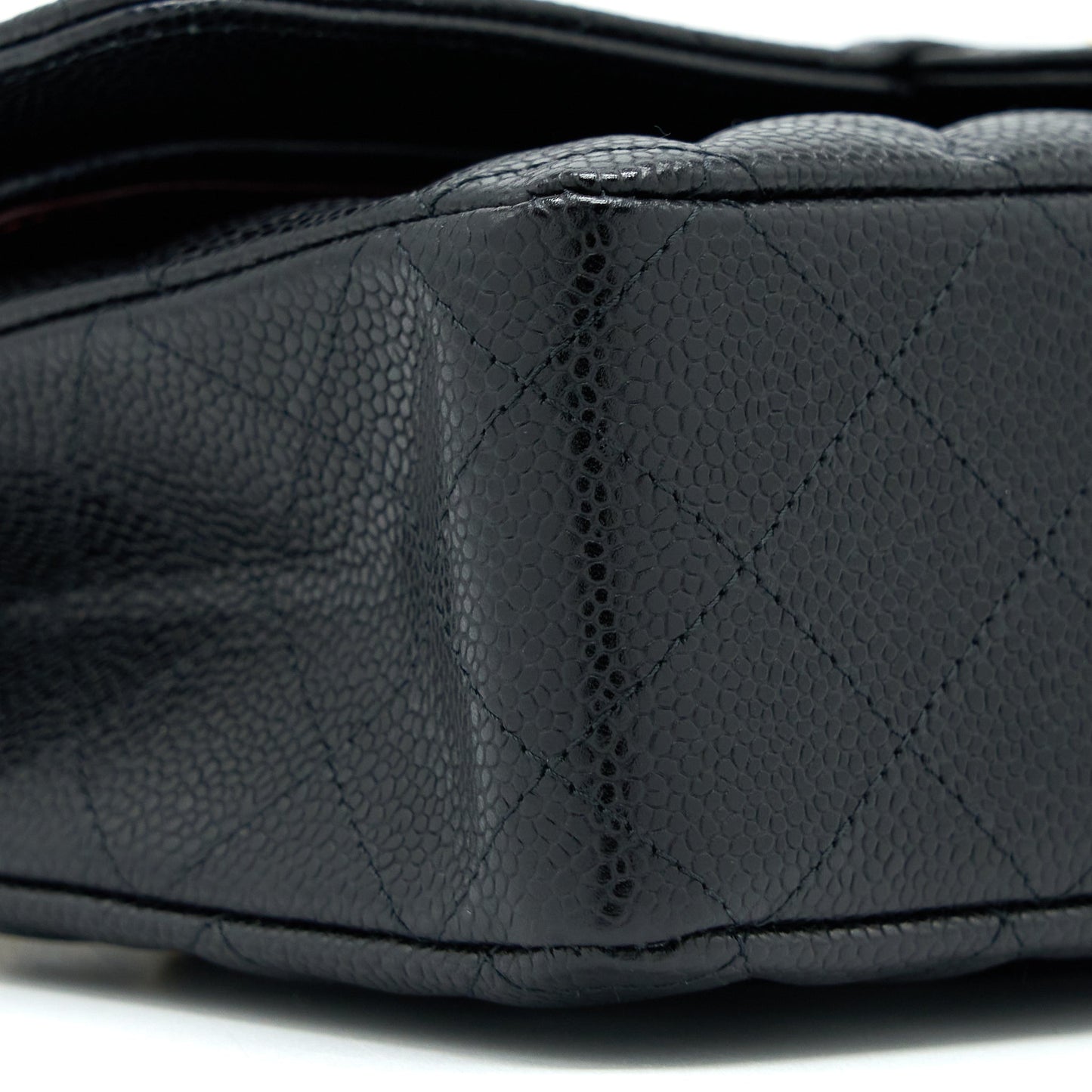Chanel Medium Classic Double Flap Bag Caviar Black  (Microchip)