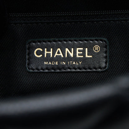 Chanel Matelasse Chain Tote Bag Caviar Black