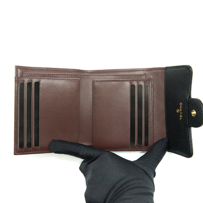 Chanel Classic Small Flap Wallet Caviar Black