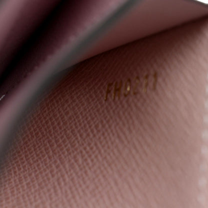 LOUIS VUITTON Gusseted Monogram Canvas Card Holder Rose Ballerine