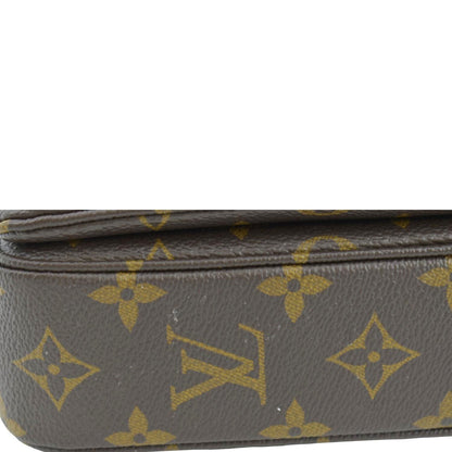LOUIS VUITTON Marceau Monogram Canvas Shoulder Bag Tan