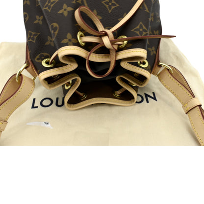 LOUIS VUITTON Petit Noe NM Monogram Canvas Shoulder Bag Brown