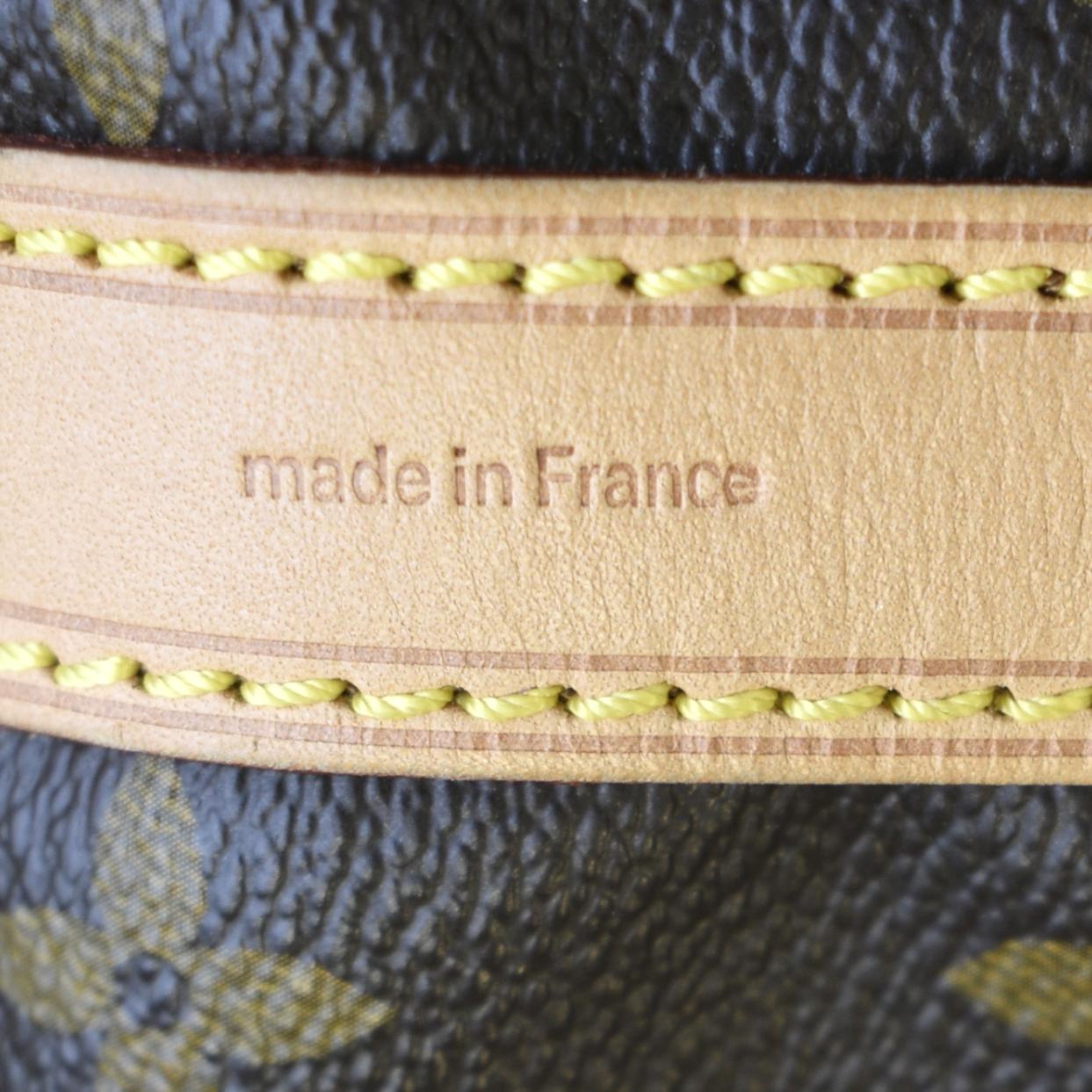 LOUIS VUITTON Petit Noe Monogram Canvas Shoulder Bag Brown