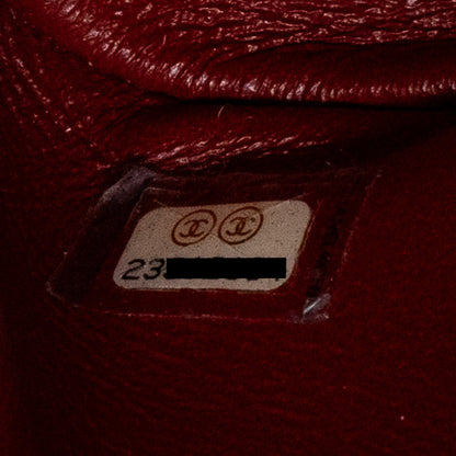 Chanel affinity backpack caviar red