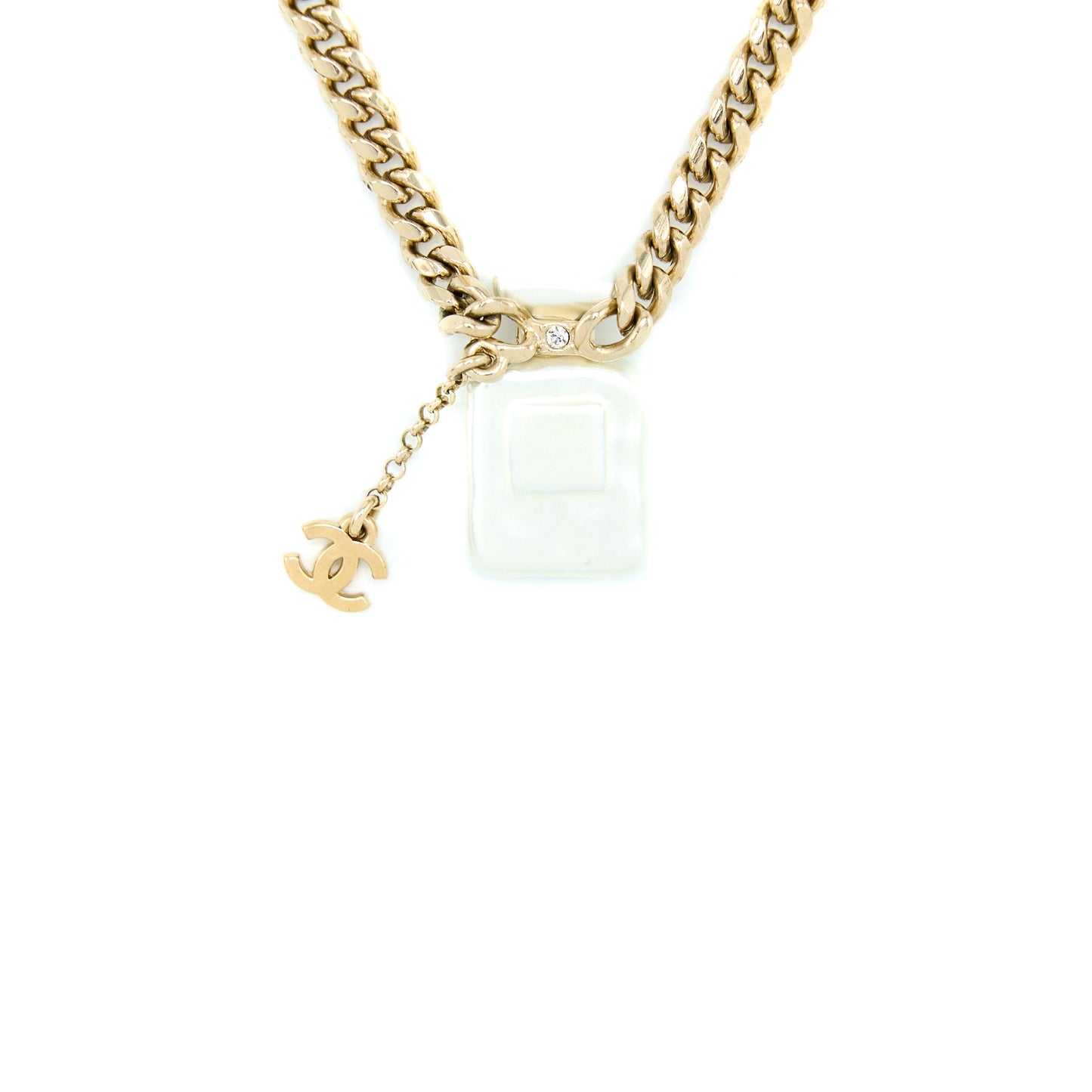 Chanel 22S Perfume Bottle/CC Logo Drop Necklace/Choker L