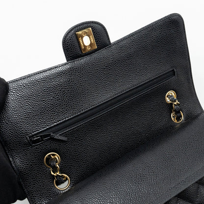 Chanel Medium Classic Double Flap Bag Caviar Black
