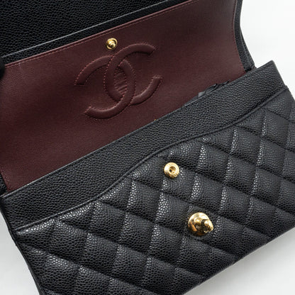 Chanel Medium Classic Double Flap Bag Caviar Black