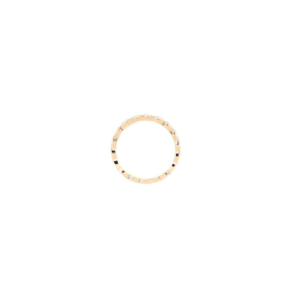 Chanel Size 53 Mini Version Coco Crush Ring Quilted Motif 18K Beige Gold