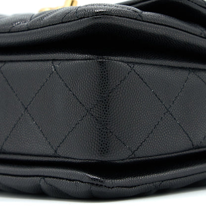 Chanel 22K Coco First Caviar Leather Black  (Microchip)