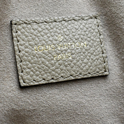 LOUIS VUITTON Maida Monogram Empreinte Leather Hobo Shoulder Bag Tourterelle
