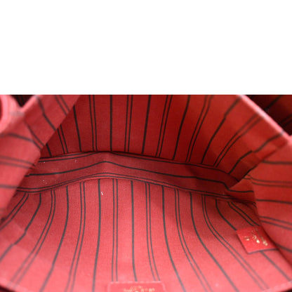 LOUIS VUITTON Metis Pochette Empreinte Leather Crossbody Bag Red