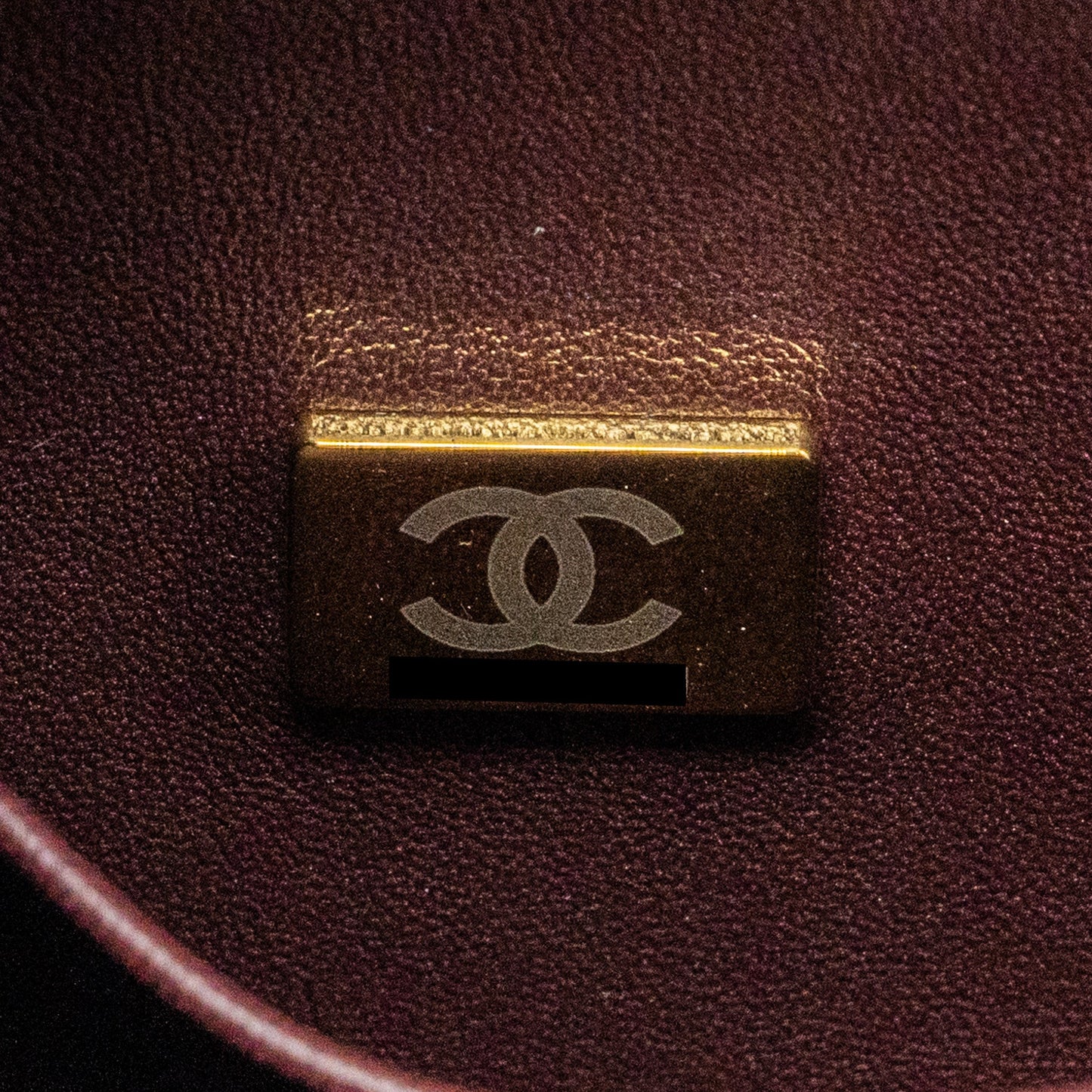 Chanel Medium Coco Handle Lizard Embossed Handle Caviar Black L (Microchip)