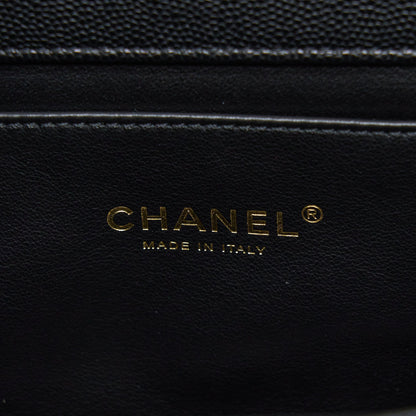 Chanel 22K Coco First Caviar Leather Black  (Microchip)