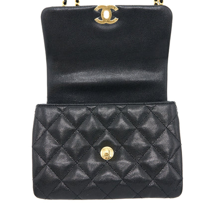 Chanel 22K Coco First Caviar Leather Black  (Microchip)