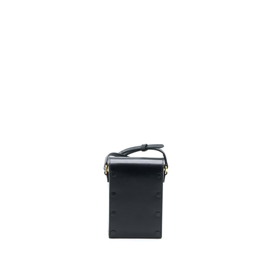 Gucci Horsebit 1955 Mini Bag Calfskin Black L