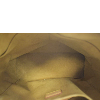 LOUIS VUITTON Carry All MM NM Monogram Canvas Shoulder Bag Brown