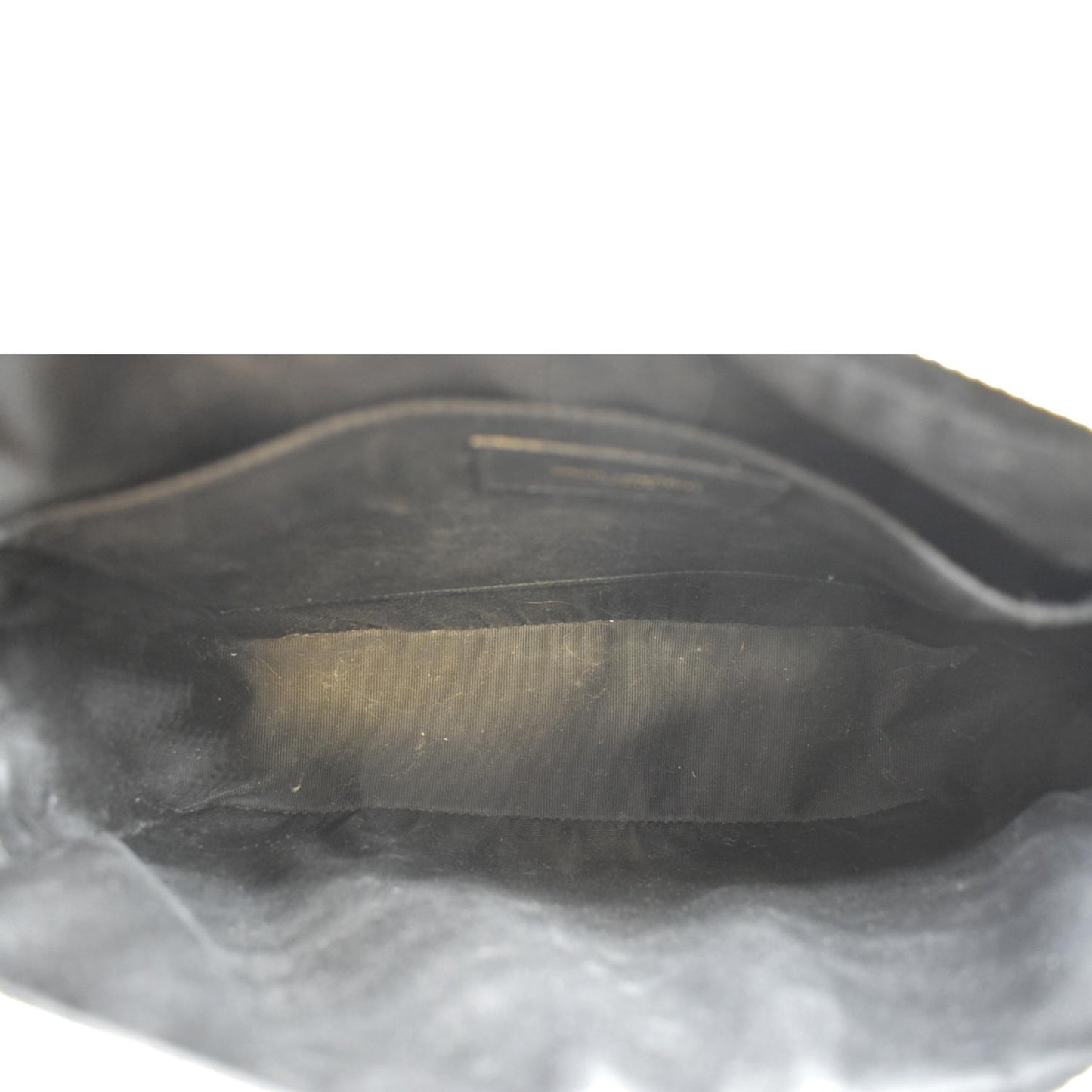 YVES SAINT LAURENT Lou Chevron Leather Camera Crossbody Bag Beige