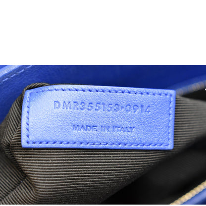 YVES SAINT LAURENT Sac de Jour Leather Shoulder Bag Blue