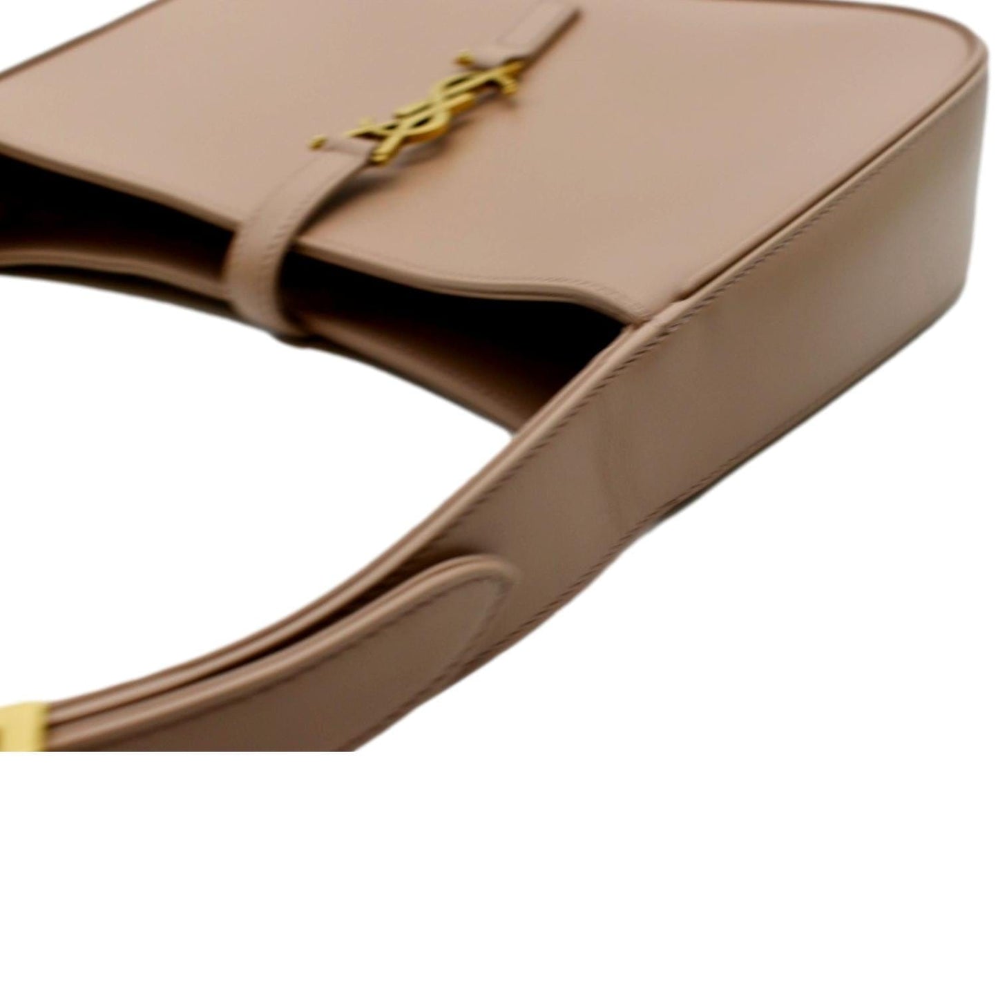 YVES SAINT LAURENT Le 5 A 7 Leather Satchel Bag Rosy Sand