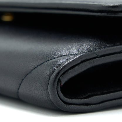 Chanel 19 Flap Wallet Lambskin Black