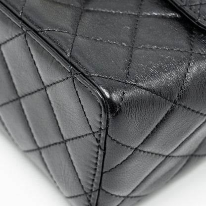 CHANEL 22K Retro Classic New Square Large Flap Bag Goatskin Black  (Microchip)