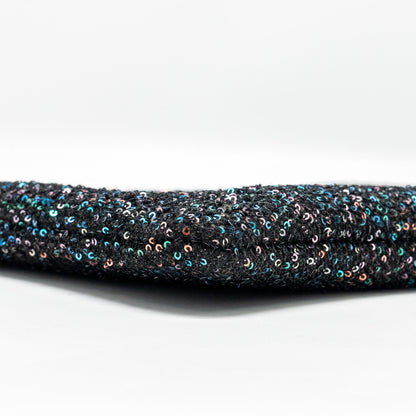 Chanel 20A Deauville Pouch Sequins/Calfskin Black/Multicolour