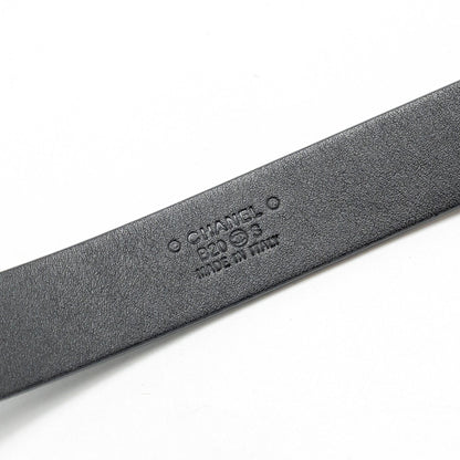 Chanel 20S Size 85 CC logo Belt Navy Blue