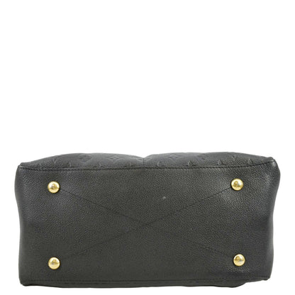 LOUIS VUITTON Maida Monogram Empreinte Leather Hobo Shoulder Bag Black