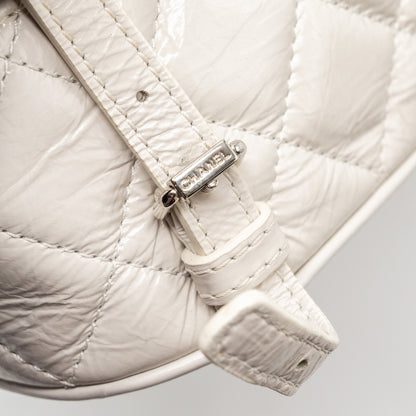 CHANEL TRANSPARENT BACKPACK PVC/SHINY CALFSKIN WHITE