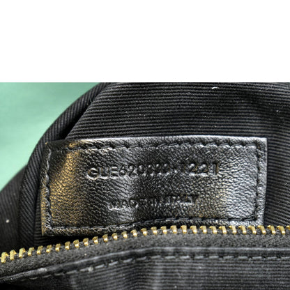 YVES SAINT LAURENT Loulou Puffer Mini Quilted Canvas Crossbody Bag Light Green