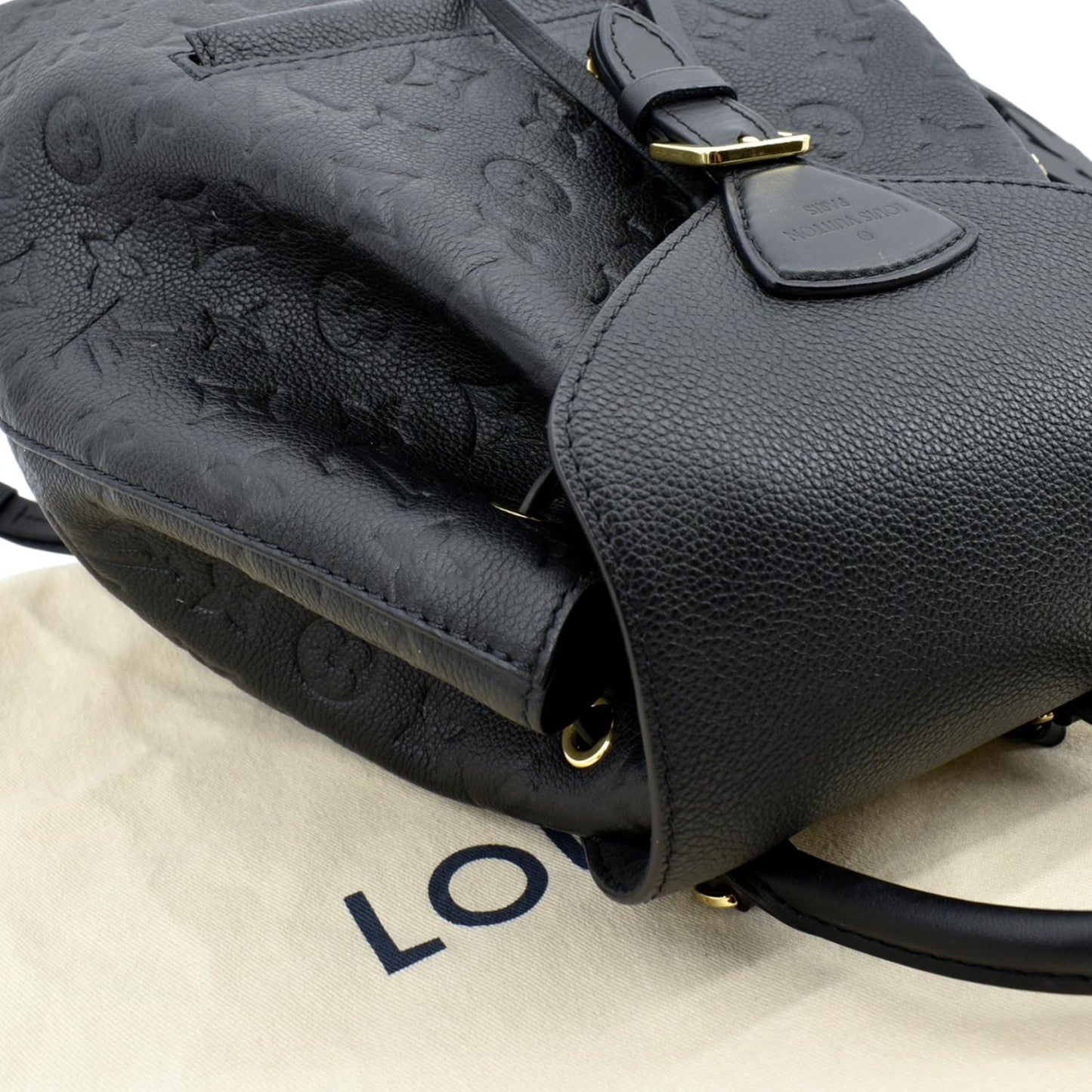 LOUIS VUITTON Montsouris NM PM Monogram Empreinte Backpack Black