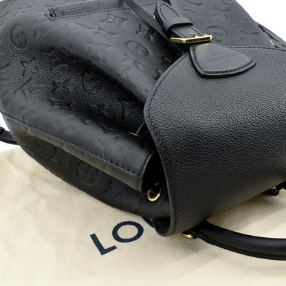 LOUIS VUITTON Montsouris NM PM Monogram Empreinte Backpack Black