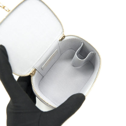 Chanel 21A Small handle Vanity with Chain Grey with