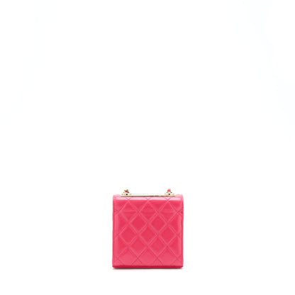 Chanel Mini Trendy CC Wallet On Chain Lambskin Pink L