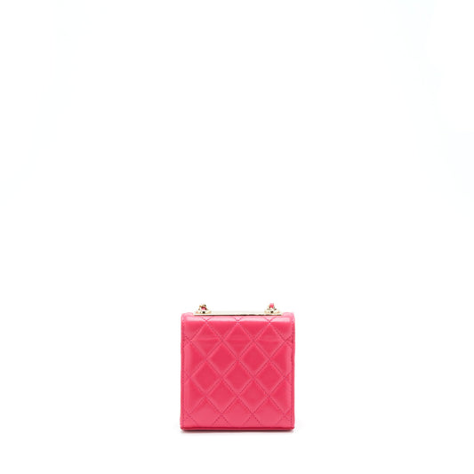 Chanel Mini Trendy CC Wallet On Chain Lambskin Pink L