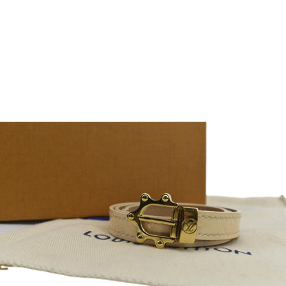LOUIS VUITTON Leather Bracelet Beige