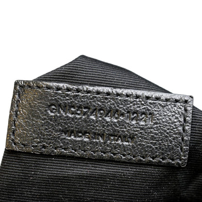 YVES SAINT LAURENT Medium Loulou Matelasse Leather Chain Shoulder Bag Neutral Grey