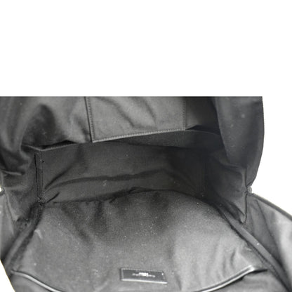 YVES SAINT LAURENT City Glitter Canvas Backpack Bag Black