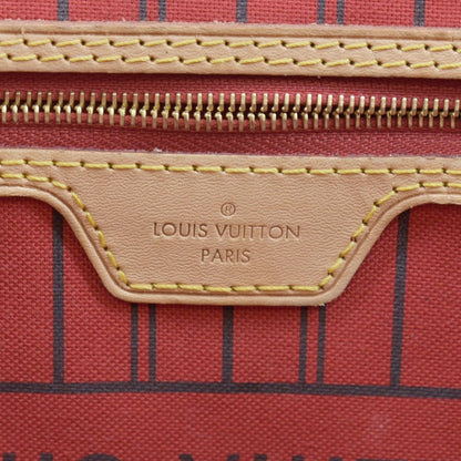 LOUIS VUITTON Neverfull MM Monogram Canvas Tote Bag Brown