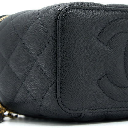 Chanel Long Vanity Case Caviar Black L (Microchip)