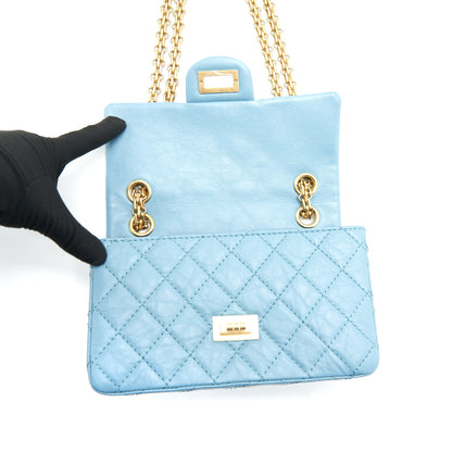 Chanel Mini 2.55 Reissue Flap Bag Light Blue Calfskin
