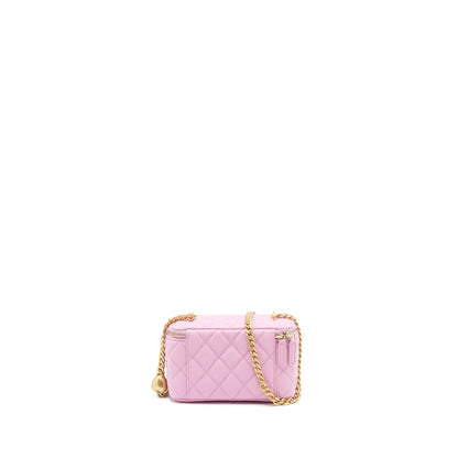 Chanel 23P Coco Love Long Vanity with Chain Caviar Pink  (Microchip)