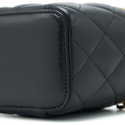Chanel Pearl Crush Mini Vanity Lambskin Black