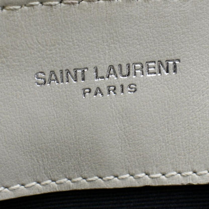 YVES SAINT LAURENT Loulou Toy Quilted Leather Crossbody Bag Ivory