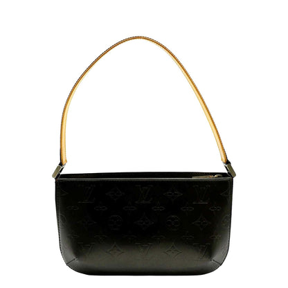 LOUIS VUITTON Pochette Accessoires Monogram Mat Fowler Pouch Bag Black