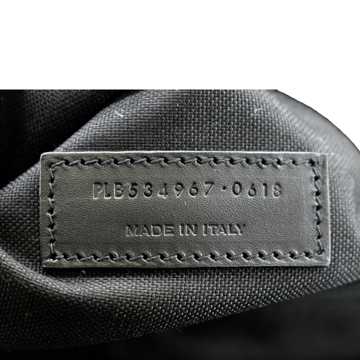 YVES SAINT LAURENT City Glitter Canvas Backpack Bag Black