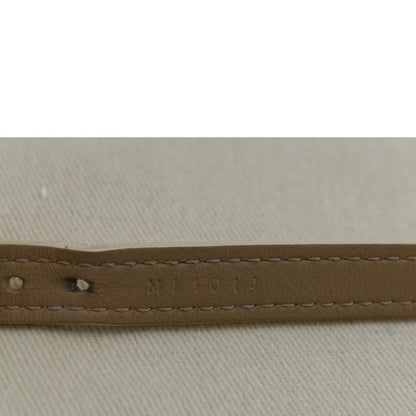 LOUIS VUITTON Leather Bracelet Beige