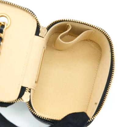 Chanel Pearl Crush Mini Vanity Lambskin Black