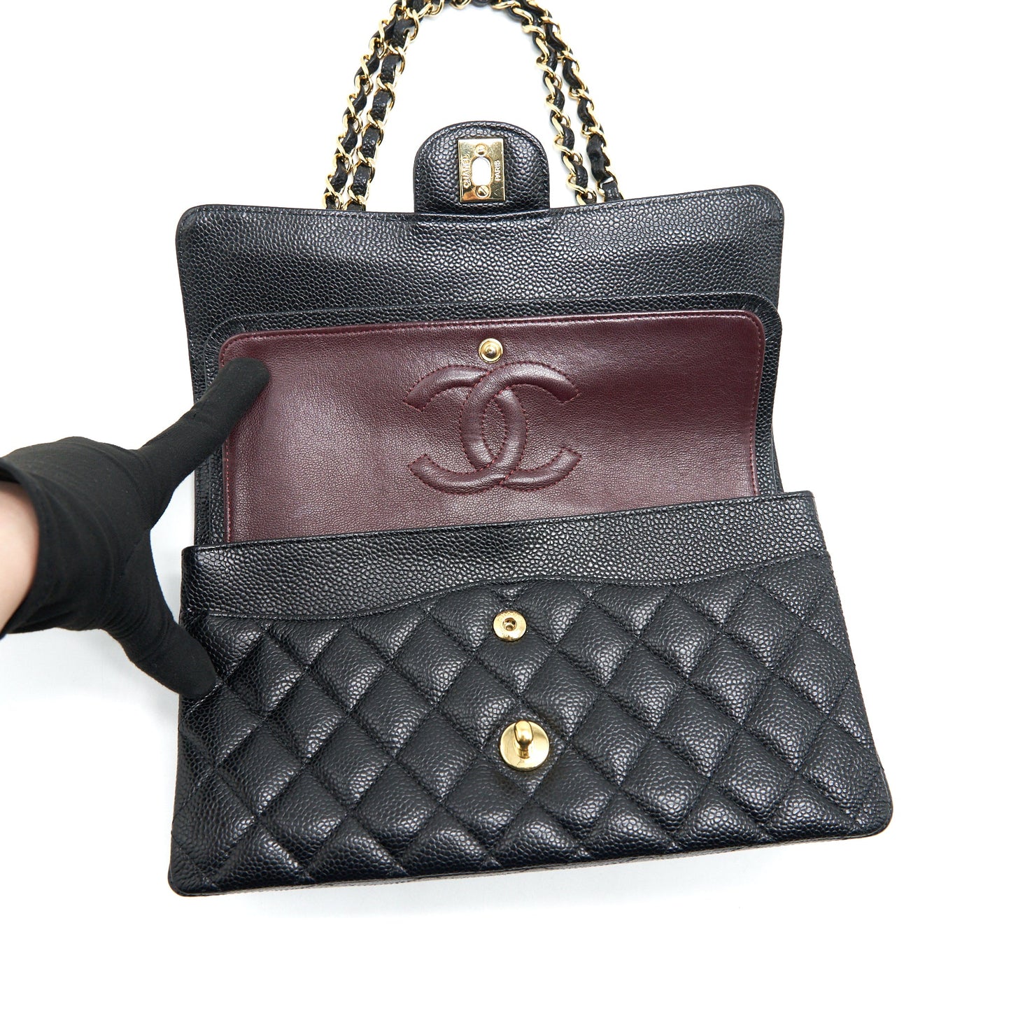 Chanel Classic Double Flap Medium Black Caviar
