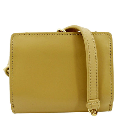 YVES SAINT LAURENT Rider Smooth Leather Shoulder Bag Beige